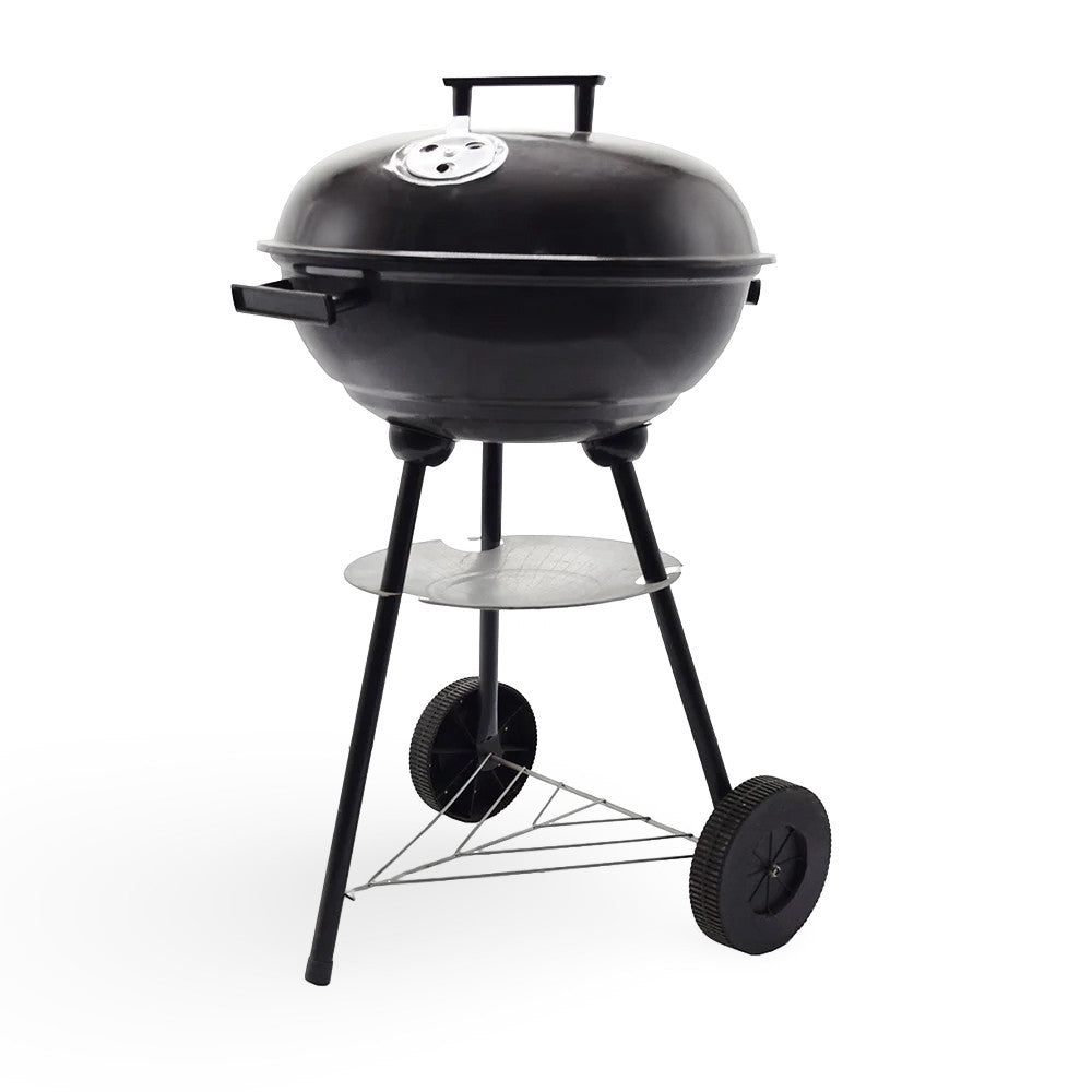Barbecue Rond Enrico Coveri BBQ Charbon Couvercle Structure en Métal