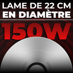 Trancheuse Électrique Erice 150W Épaisseur Réglable Lame en Acier 22cm