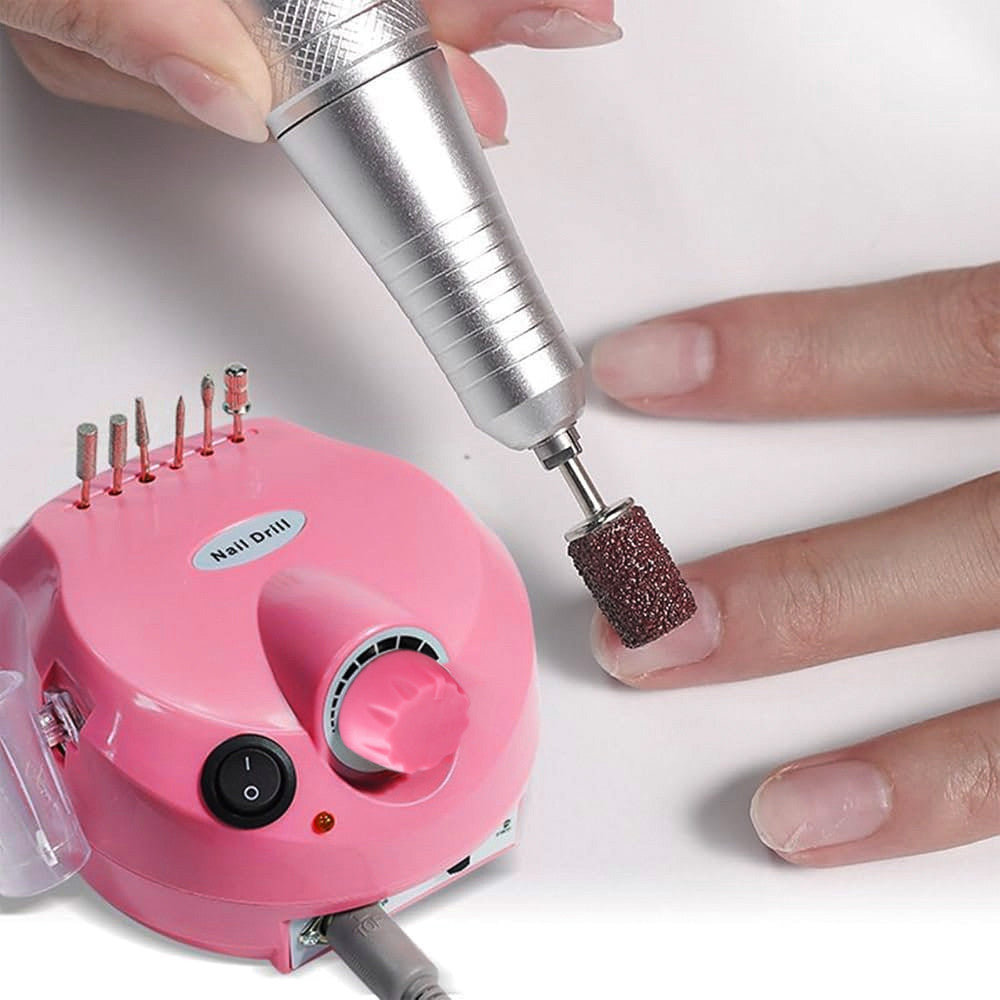 Fraise à Ongles Pro 35 000 Tr/min, Pédale, 5 Embouts, Vitesse Réglable
