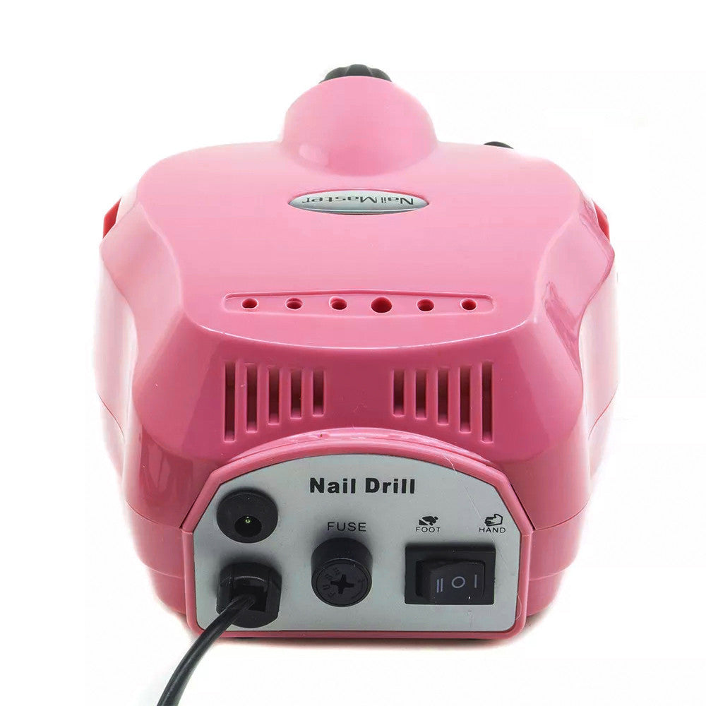 Fraise à Ongles Pro 35 000 Tr/min, Pédale, 5 Embouts, Vitesse Réglable