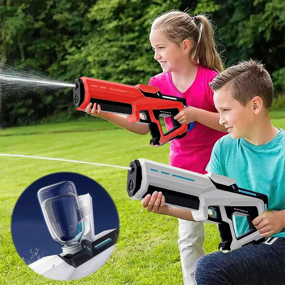 Pistolet à eau électrique automatique, batterie rechargeable, portée 10m