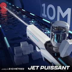 Pistolet à eau électrique automatique, batterie rechargeable, portée 10m