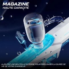Pistolet à eau électrique automatique, batterie rechargeable, portée 10m