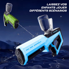 Pistolet à eau électrique automatique, batterie rechargeable, portée 10m