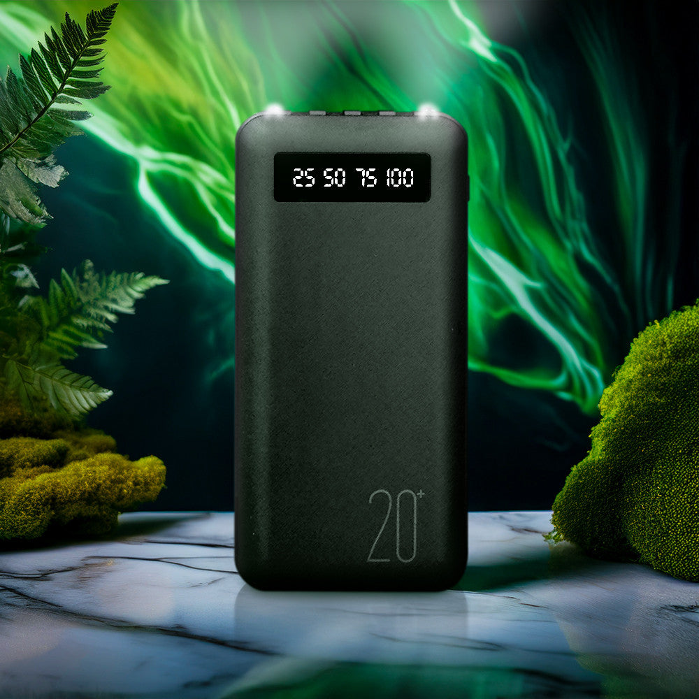 Power Bank 20000mAh Chargeur Rapide Portable avec 4 Câbles USB Inclus