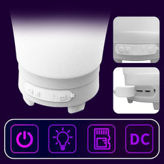 Seau à glace 7L porte-bouteilles RGB Bluetooth rechargeable.