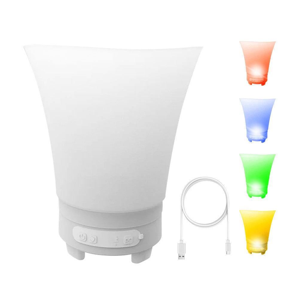 Seau à glace 7L porte-bouteilles RGB Bluetooth rechargeable.