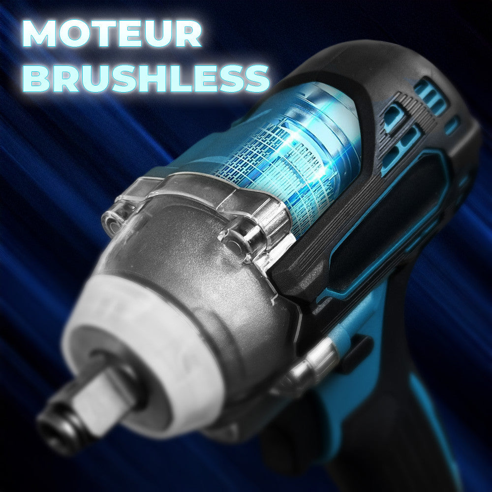 Perforateur visseuse 48V double batterie avec mallette et accessoires