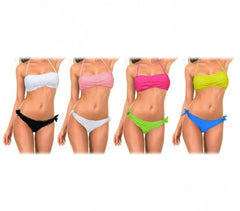KL616 Maillot bikini mod. Nash bandeau avec dentelle romantique by MWS AHEAD