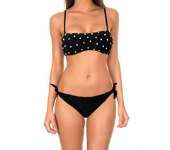 16308 Maillot bikini bandeau mod. Flawless avec des perles by MWS AHEAD