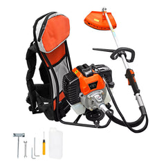 Débroussailleuse à Dos Thermique 52cc, Tronçonneuse à Essence 2 Temps de Jardin.