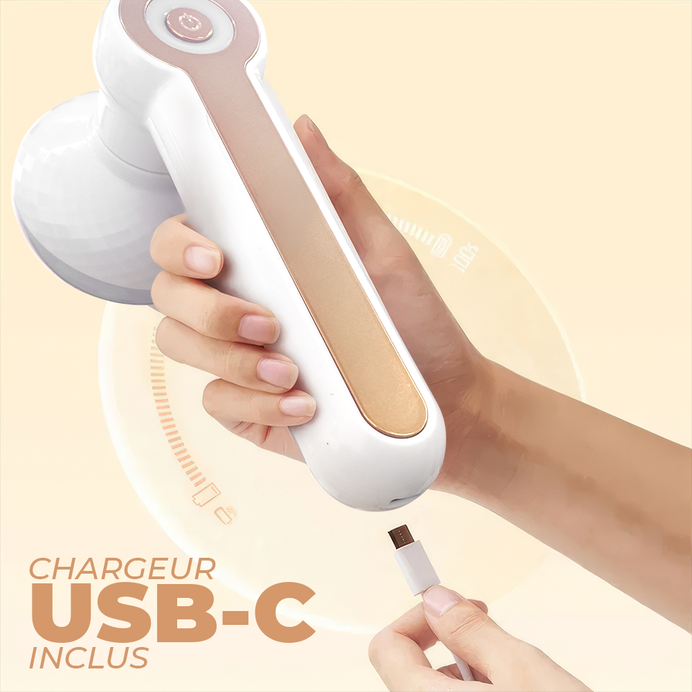 Mini fer à repasser rechargeable 2 en 1 avec brosse à peluches de voyage