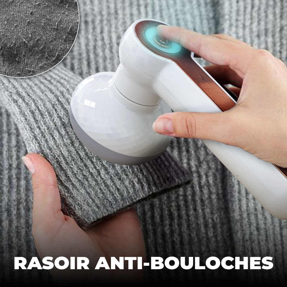 Mini fer à repasser rechargeable 2 en 1 avec brosse à peluches de voyage