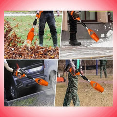 Souffleur sans fil à batterie 24V pliable, portable pour jardin et feuilles.