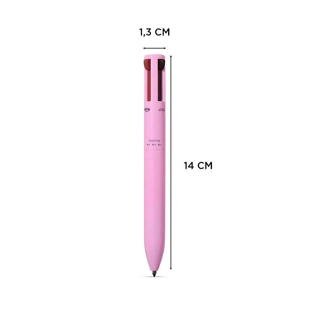 Crayon de maquillage 4-en-1 lèvres, yeux, sourcils et eyeliner