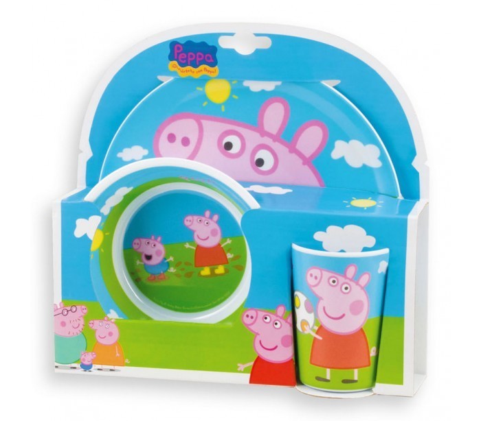 123175 - Vaisselle enfant - Kit de 3 pièces - PEPPA PIG