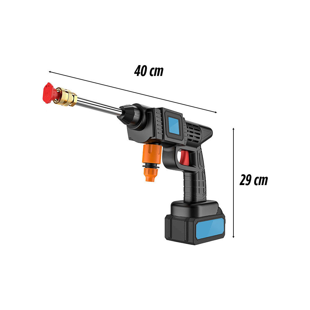 Kit nettoyeur haute pression/souffleur 48V, 1050W, sans fil, avec 2 batteries.
