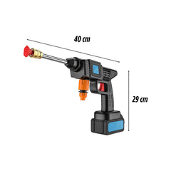 Kit nettoyeur haute pression/souffleur 48V, 1050W, sans fil, avec 2 batteries.