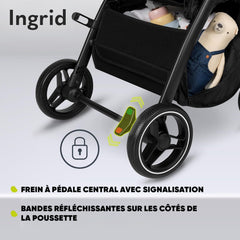 Poussette LIONELO INGRID 6-48 mois Pliable Dossier et repose-pieds réglables