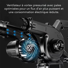 Souffleur sans fil GFJ-21A 42V Li-Ion 2 batteries – Puissant et rechargeable