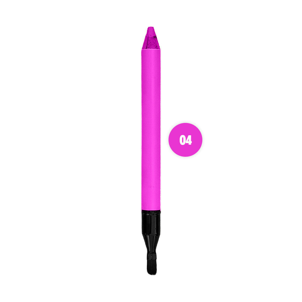 Crayon à lèvres mat waterproof avec pinceau plat pour estomper