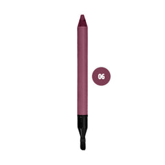 Crayon à lèvres mat waterproof avec pinceau plat pour estomper