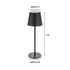 Lampe LED de table 36 cm rechargeable Touch 2W Lumière réglable 3000K-6000K USB