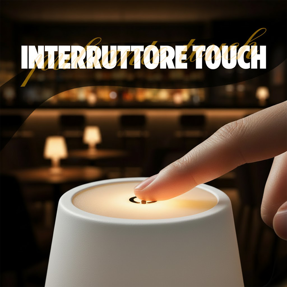 Lampe LED de table 36 cm rechargeable Touch 2W Lumière réglable 3000K-6000K USB