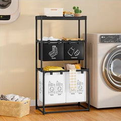Panier à linge pliable et gain de place