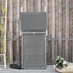 Lit de soleil LUXURIOUS avec parasol en aluminium, dossier inclinable 180x60x40