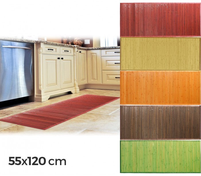 028496 Tapis Bamboo 120 x 55 cm / glisser Base - Home Decor