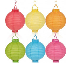 137148 Lanterne RONDE approprié pour intérieur et extérieur (Pack de 5 pièces)