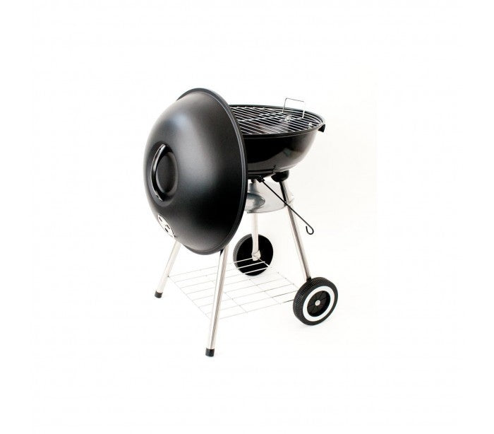 Barbecue avec des roues et couvercle de sécurité (70 x 43 cm) 