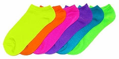 N703-1 - Pack de 6 paires de chaussettes SUMMER NEON femme Taille 35 / 40