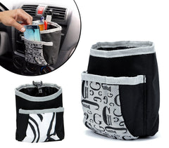 72676 - Pochette rempli de plume - organisateur voiture 2 poches - Avec crochet 