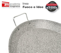 236 FIPLA - Poêle conique antiadhésive - Poéle à paella - Effet pierre - 36 cm
