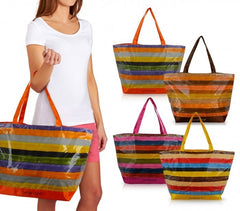 58227- Sac de plage modèle Onshore Amira - Rayures - complètement étanche