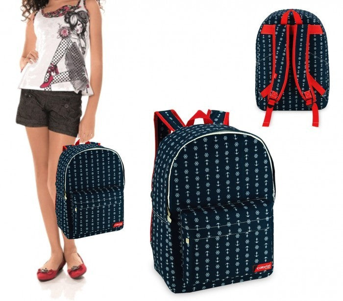 CR612NV - Sac à dos - mod. MARINE avec détail frontal (43x33x13)