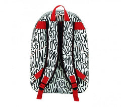 CR612LT - Sac à dos - mod.LETTRE NOIR ET BLANC avec détail frontal (43x33x13)