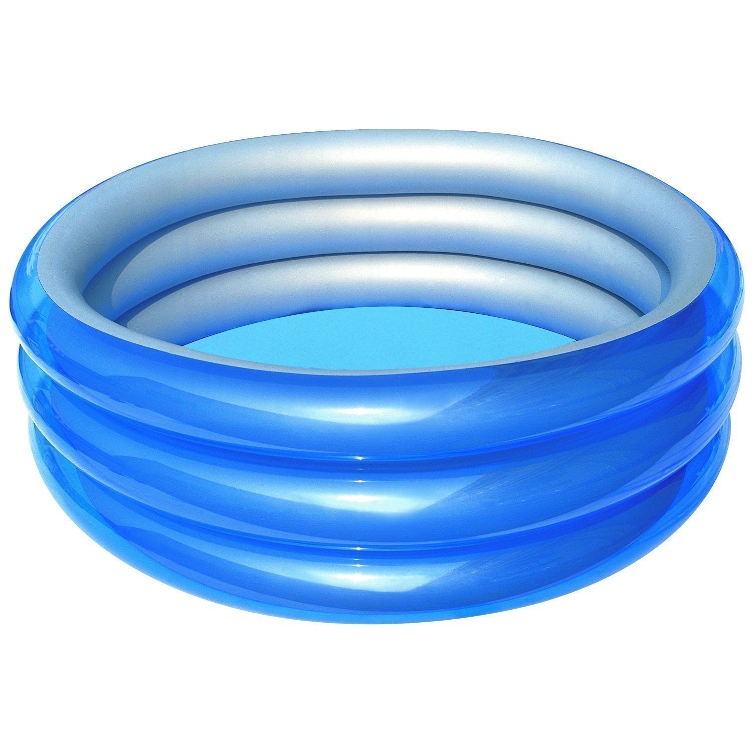 51041 Piscines gonflable 3 anneaux - 150 x 53 cm - bleu métallique