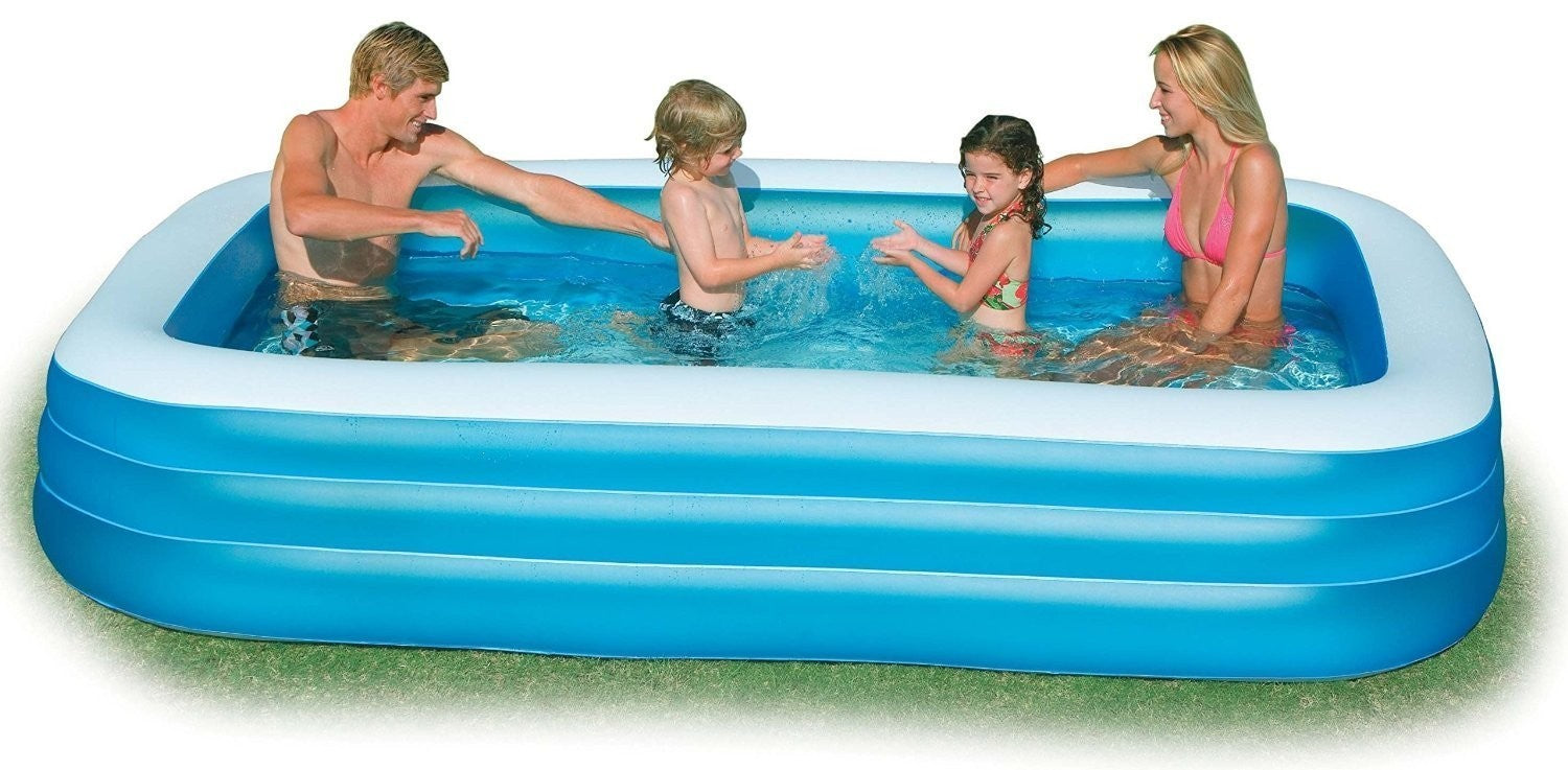 54009 - Piscine gonflable rectangulaire famille 3 anneaux -Bestway -305x183x56cm