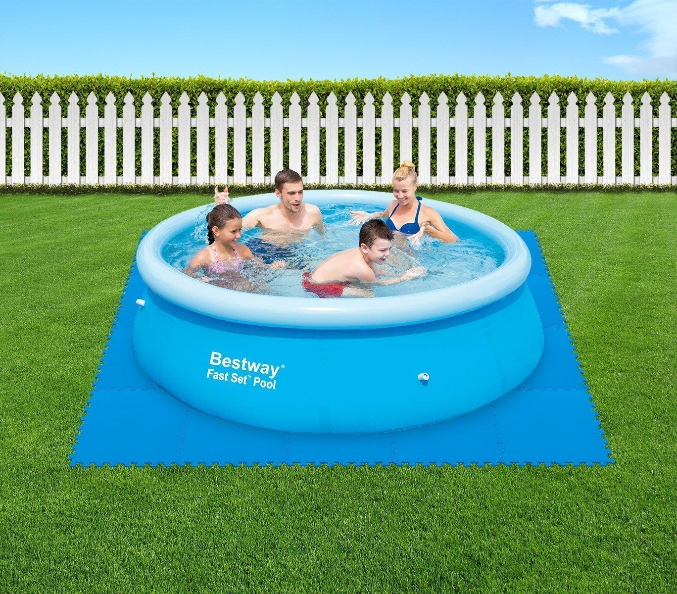 58220 - Kit de protection 8 morceaux modulaires pour piscines de 50 x 50 cm