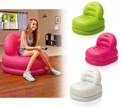 68592 - Fauteuil gonflable avec dossier en trois couleurs - INTEX