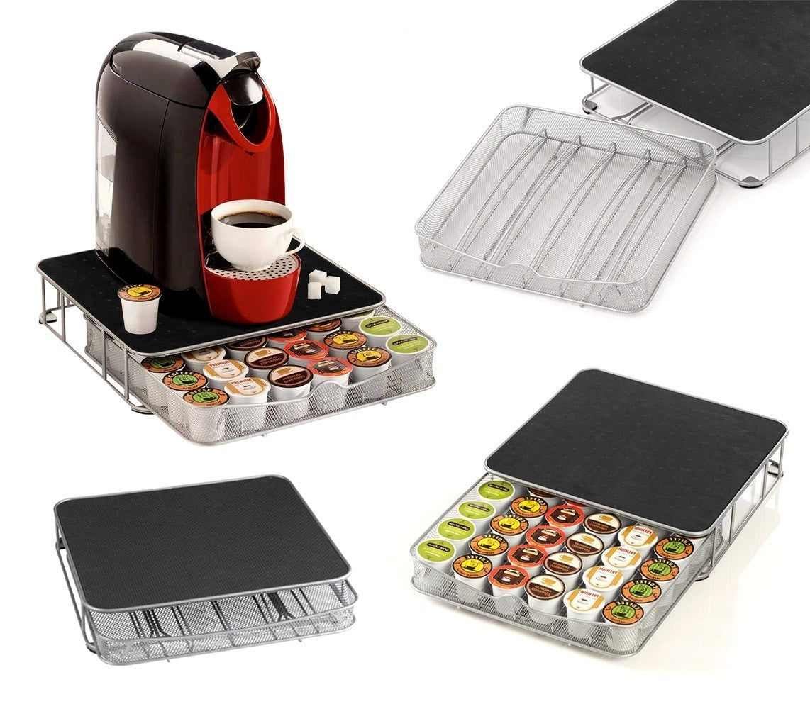  41343 - Distributeur - Porte capsules de café en métal de 30 à 60 places