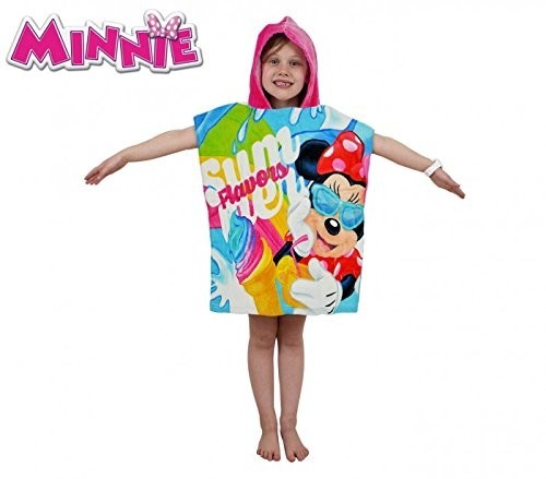WD16951 - Peignoir en coton à capuche Minnie Mouse - 120x60 cm