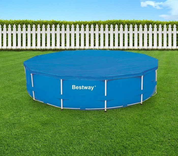 58037 -Couverture pour piscine hors sol Bestway feuille de polyéthylène de 366cm