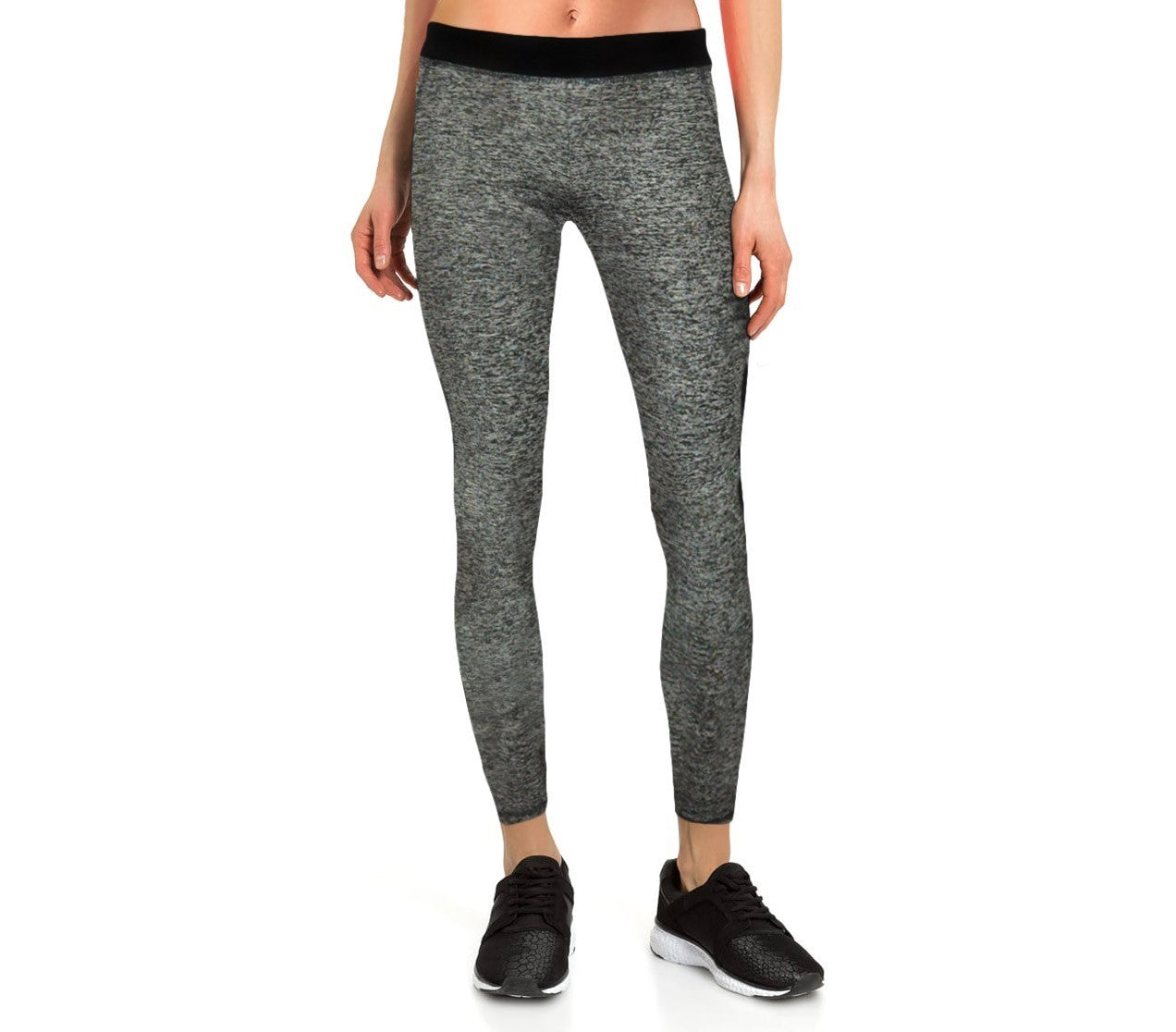  KZ151 - Leggings tissu technique aux chevilles - sport femme