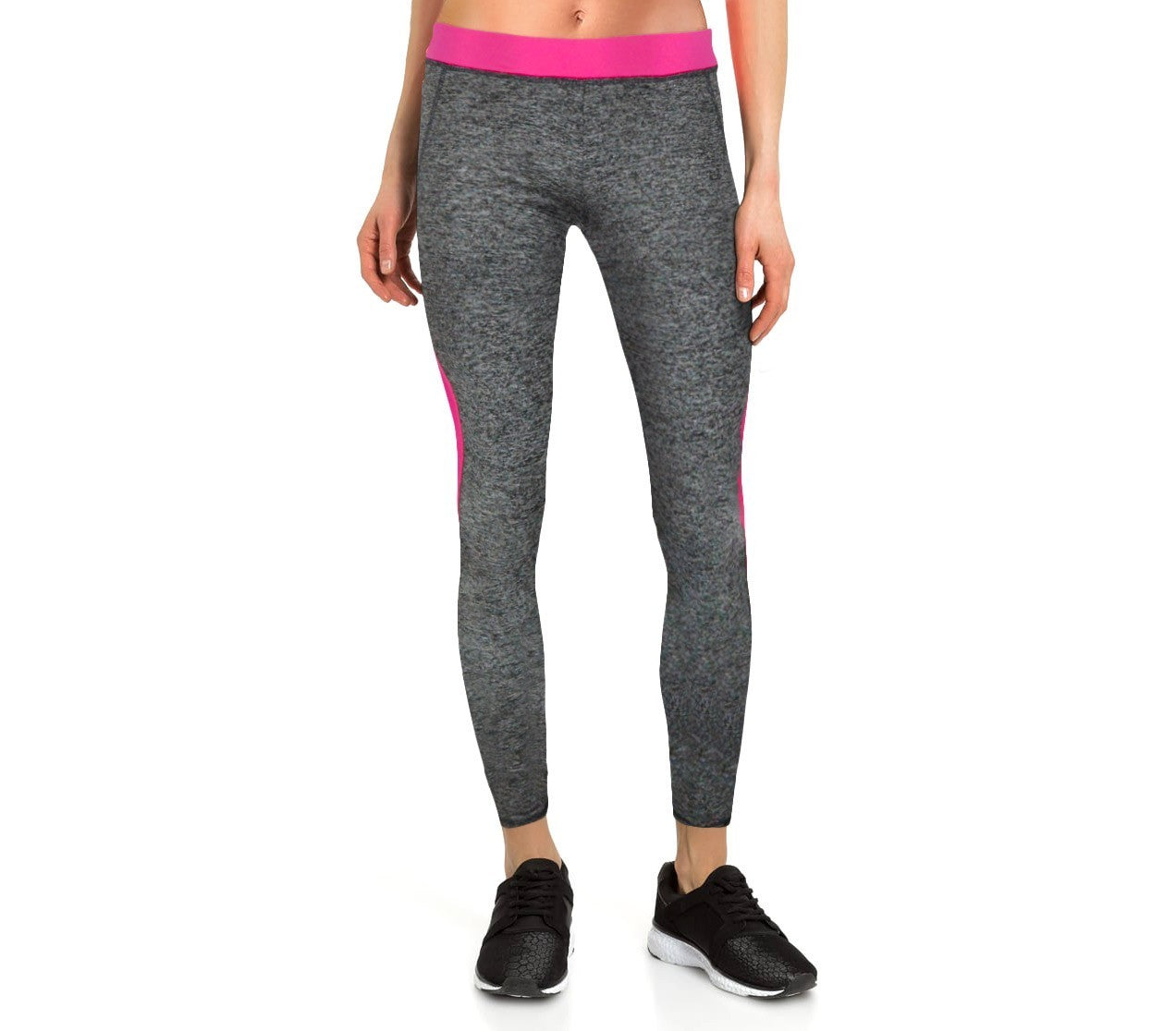  KZ151 - Leggings tissu technique aux chevilles - sport femme