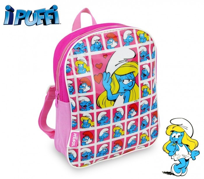 180464 - Sac à dos - Cartable -SCHTROUMPFS - école primaire - 22x28x7,5 cm