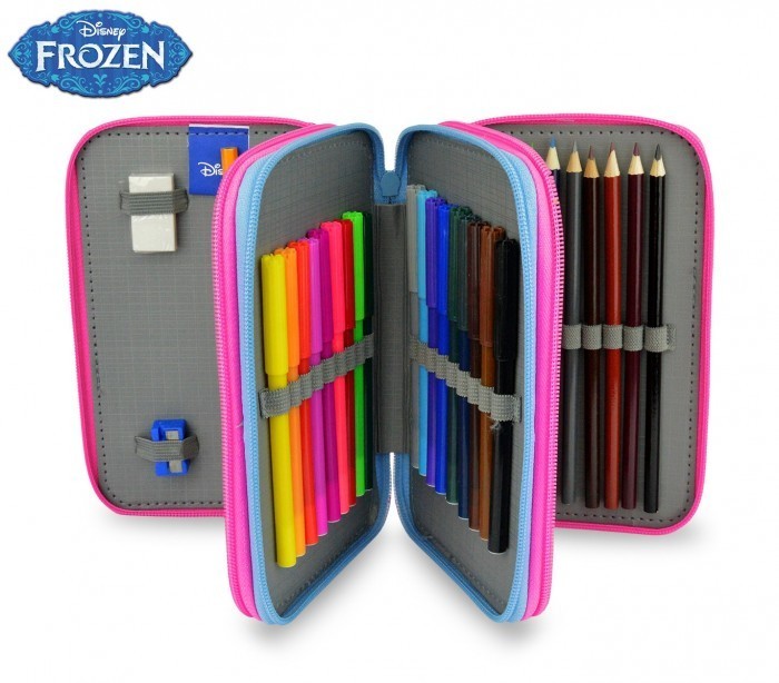 FR16109 Trousse à trois compartiments avec 43 pièces - LA REINE DES NEIGES